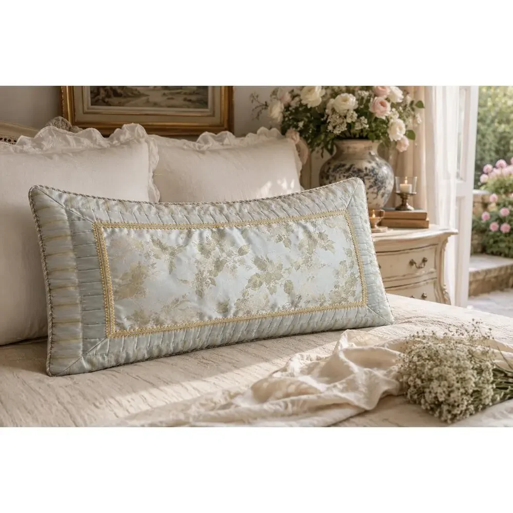 Croscill Home King Pillow Sham Blue Floral Cottagecore Nancy Meyers Vintage